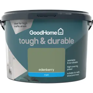 GoodHome Tough & Durable Edenberry Matt Emulsion paint, 2.5L