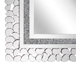 Beliani Glam Wall Mirror PABU Silver