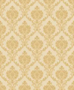 Galerie Italian Classics 4 Gold Italian Damask Embossed Wallpaper