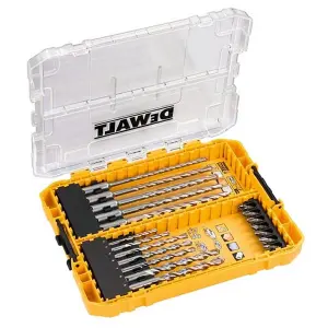 DeWalt DT70754 19 Piece Mixed Drill Bit Set Masonry SDS Medium Tough Case Tstak