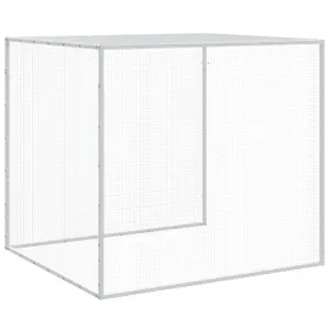 Chicken Cage with Roof Anthracite 403x98x90 cm Galvanised Steel