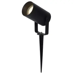 Lucide Taylor Modern Spike Garden Spotlight Outdoor 10cm - 1xGU10 - IP65 - Black