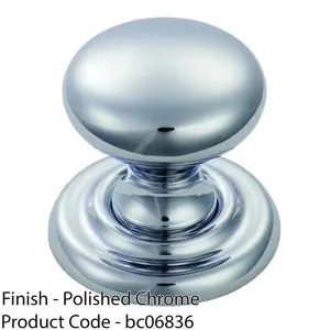 Tiered Mushroom Cupboard Door Knob 32mm Diameter Polished Chrome Cabinet Handle