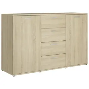 Andile 35.5Cm Wide 4 Drawer Sideboard Sonoma Oak