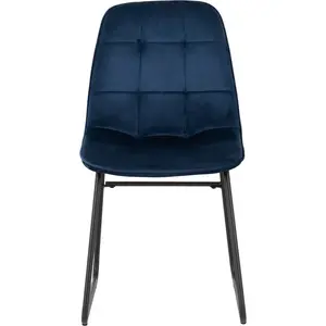 Mizer Upholstered Dining Chair (Set of 2) Blue