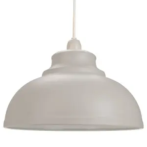 Industrial and Modern Galley Design Dove Grey Metal Ceiling Pendant Light Shade