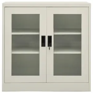 Berkfield Office Cabinet Light Grey 90x40x90 cm Steel