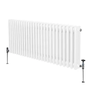 Traditional 3 Column Radiator - 600 x 1192 mm - White