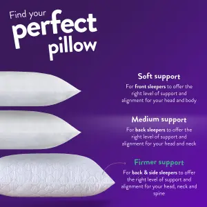 Slumberdown Sleep Soundly Rebound Pillow, Firm Support, 4 Pack