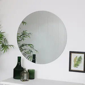 Melody Maison Large Round Frameless Mirror 70cm x 70cm