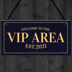 Red Ocean VIP AREA Home Bar Sign Novelty Garden Bar Signs Man Cave Decor Signs