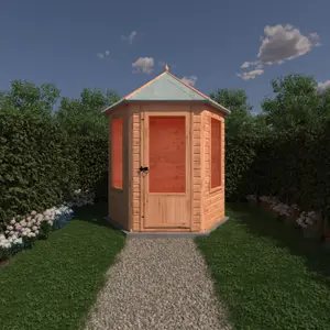 Keswick Hexagon Summerhouse 7x6 with 2 opening windows