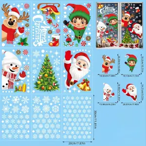 Christmas decoration static window sticker window decoration sticker Hello