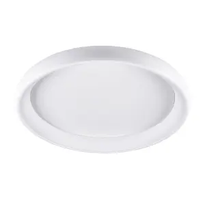 Luminosa Modern LED Flush Ceiling Light White, Warm White 3000K 2750lm