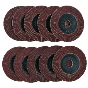 20 x Flap Discs 40 Grit Angle Grinder 4.5" (115mm) Flat Sanding Grinding AU025