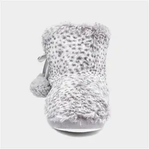 The Slipper Company Rachel Womens Grey Bootie - Size S - Womens Slippers Slipper Boots