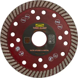 Turbo Allmat 115mm Diamond Blade for Stone, Concrete, and Metal Cutting