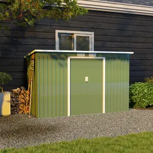 9 ft x 4 ft Metal Garden Shed