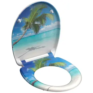 SCHÜTTE Duroplast Toilet Seat with Soft-Close CARRIBEAN Printed