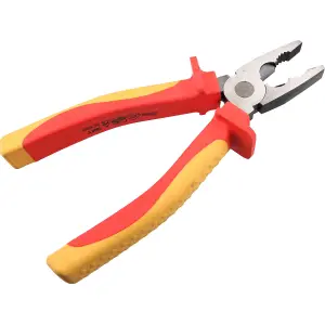 8" VDE Soft Grip Combination Combo Pliers Insulated Electrical Electricians