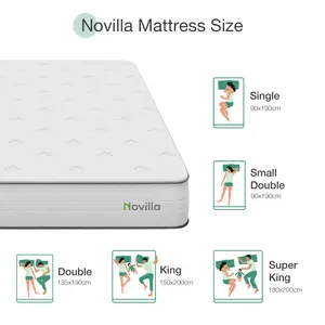 Bealeton  27cm Memory Foam Pocket Sprung Mattress Kingsize (5')