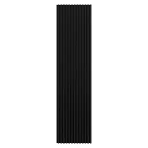 Black Laminate Acoustic Wall Panel 2400mm x 600mm (Black Felt)