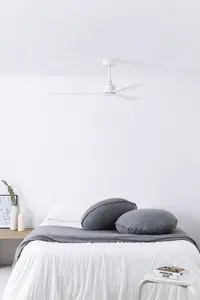 Luminosa Amelia Large White Ceiling Fan Smart, 6 Speed