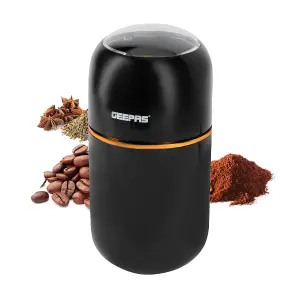 Geepas Electric Coffee Nuts Grinder Spice Grinder Wet and Dry 80g Capacity