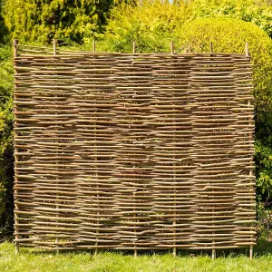 Hazel Hurdle Fence Panel Premium Woven Wattle Weave 6ft x 5ft