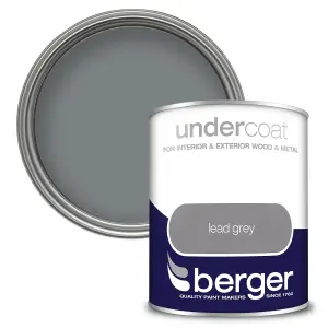 Berger Undercoat Lead Grey Paint - 750ml