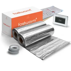 Fastwarm Under Carpet / Under Vinyl Heating Kit - 15m - Fastwarm Touch White