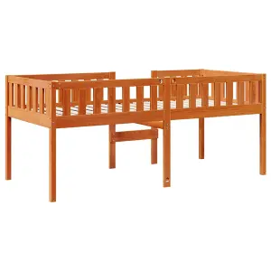 Berkfield Children's Bed without Mattress Wax Brown 75x190 cm Solid Wood Pine