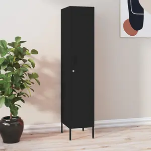 Berkfield Locker Cabinet Black 35x46x180 cm Steel