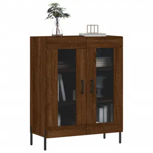 Stonefort Display Cabinet Brown Oak