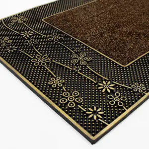  W45 x L75 cm Non-Slip Outdoor Door Mat Gold