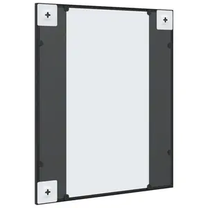 Mikayia Wall Mirror Black 60cm H x 50cm W