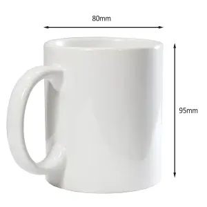 36 White Polymer Coated AAA Mugs With Boxes