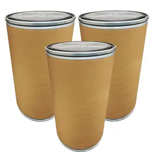 120 Litre Strong Brown Cardboard Open Top Fibre Shipping Drum Keg Storage Barrel With Lever Lock & Lid