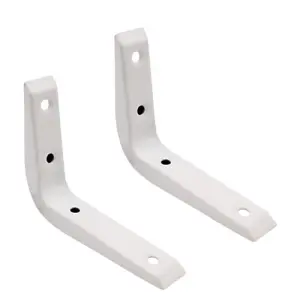 EAI - Strong Shelf Bracket - 100 x 75mm - White - Pair - 2 Brackets