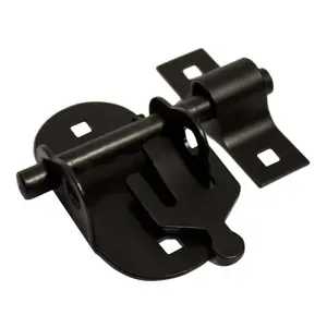 Blooma Black Steel Door bolt (L)102mm (W)116mm