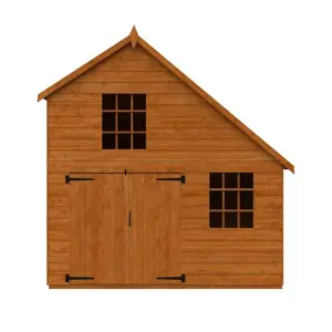 6ft x 8ft (1.75m x 2.43m) Garage Wooden Playhouse (12mm Tongue and Groove Floor and Roof) (6x8) (6 x 8)