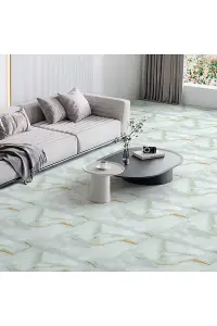 Stone Grain Design PVC Tiles 10Pcs Self Adhesive Flooring for Indoors, 30x30cm