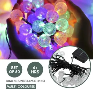 Set of 50 Solar String Lights Outdoor Garden LED 35.5m Waterproof String Lights