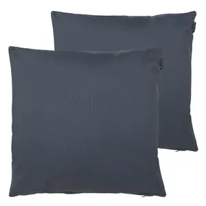 Veeva Indoor Outdoor Cushion Set of 2 Slate Grey Water Resistant Cushions