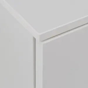 Sienna Abstract Chest of in White/White High Gloss