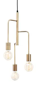 Luminosa Roxy 3 Light Cluster Pendant Antique Brass, E27