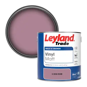 Leyland Trade Vinyl Matt Walls & Ceilings Emulsion Paint (S 3030-R20B) 2.5L