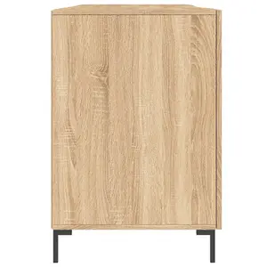 Berkfield Desk Sonoma Oak 140x50x75 cm Engineered Wood