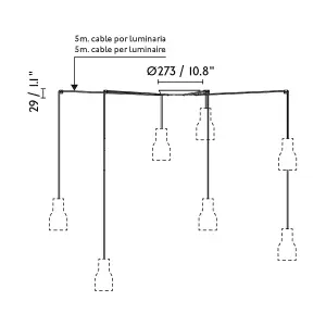 Luminosa Mambo Cylindrical Pendants Beige, E27