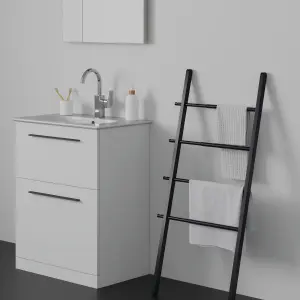 Ideal Standard i.life A Standard Matt White Freestanding Bathroom Vanity unit (H) 853mm (W) 600mm